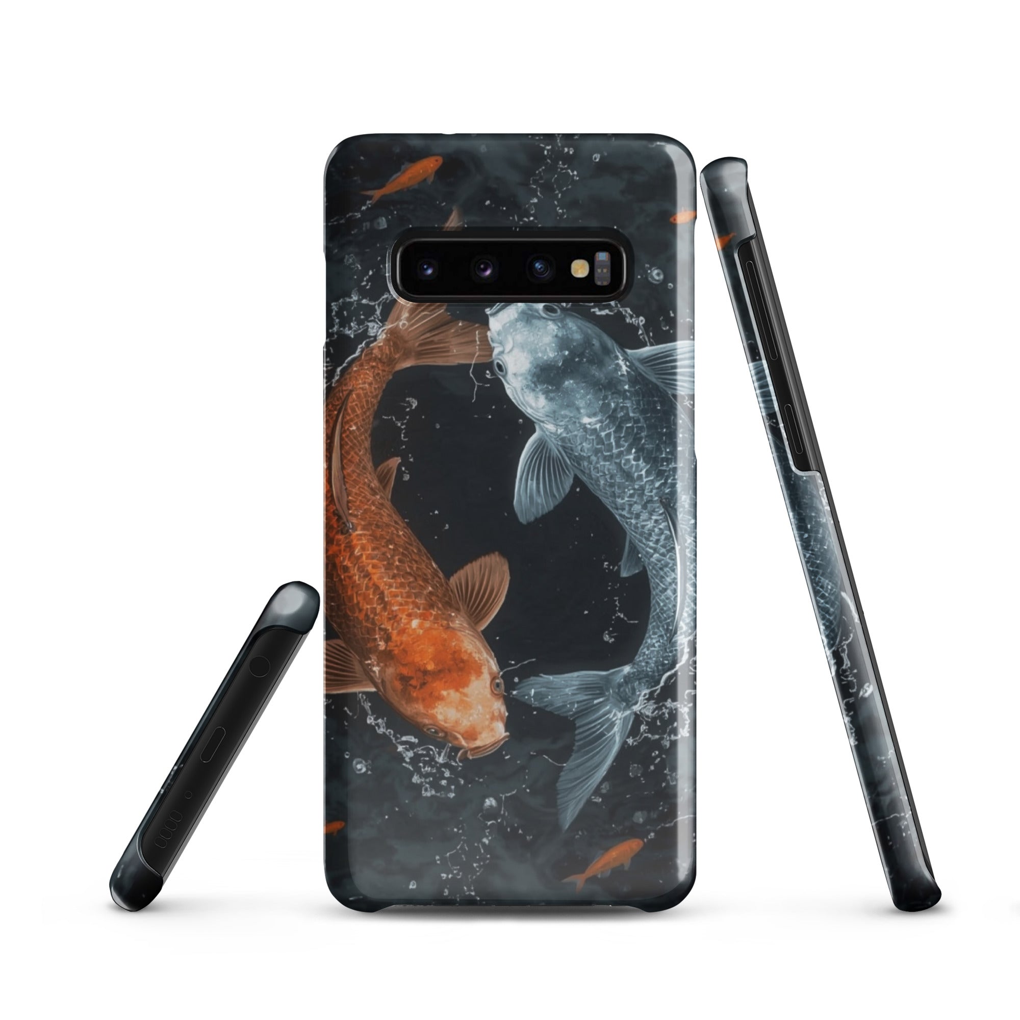 Foto di - Cover Resistente e Sottile Samsung - Compatibile con Ricarica Wireless - Pesci Ying e Yang-Smartphone-Biiply