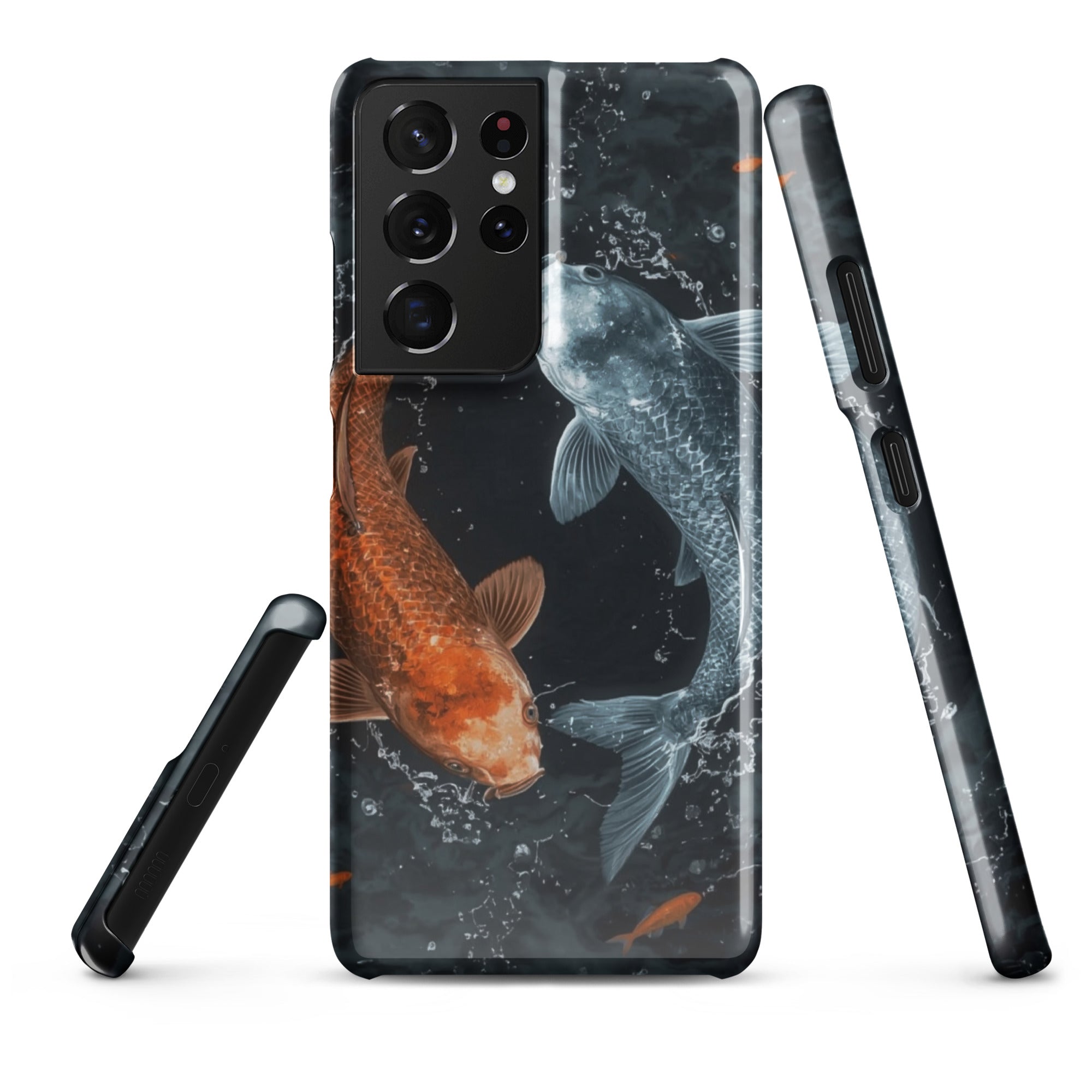 Foto di - Cover Resistente e Sottile Samsung - Compatibile con Ricarica Wireless - Pesci Ying e Yang-Smartphone-Biiply