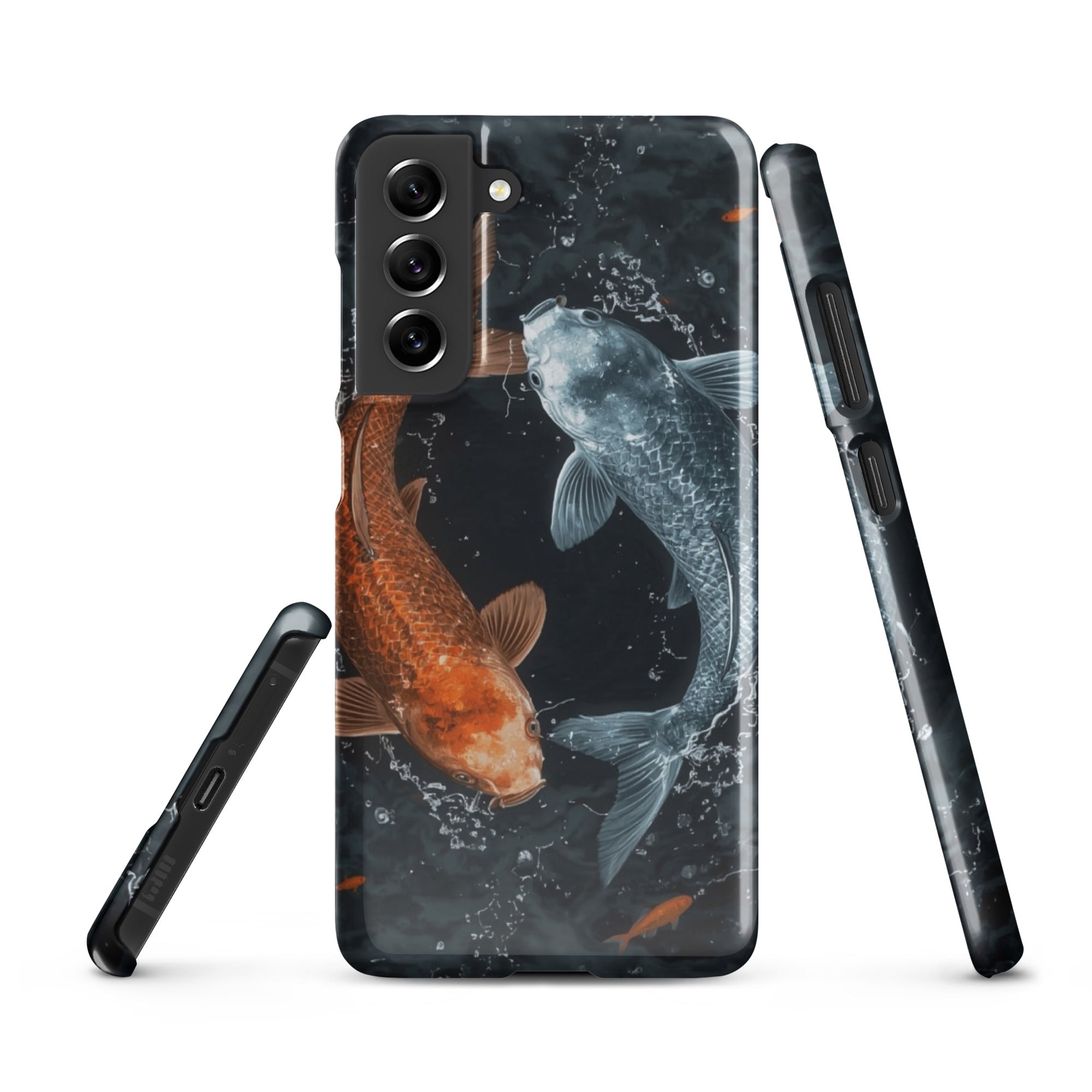 Foto di - Cover Resistente e Sottile Samsung - Compatibile con Ricarica Wireless - Pesci Ying e Yang-Smartphone-Biiply