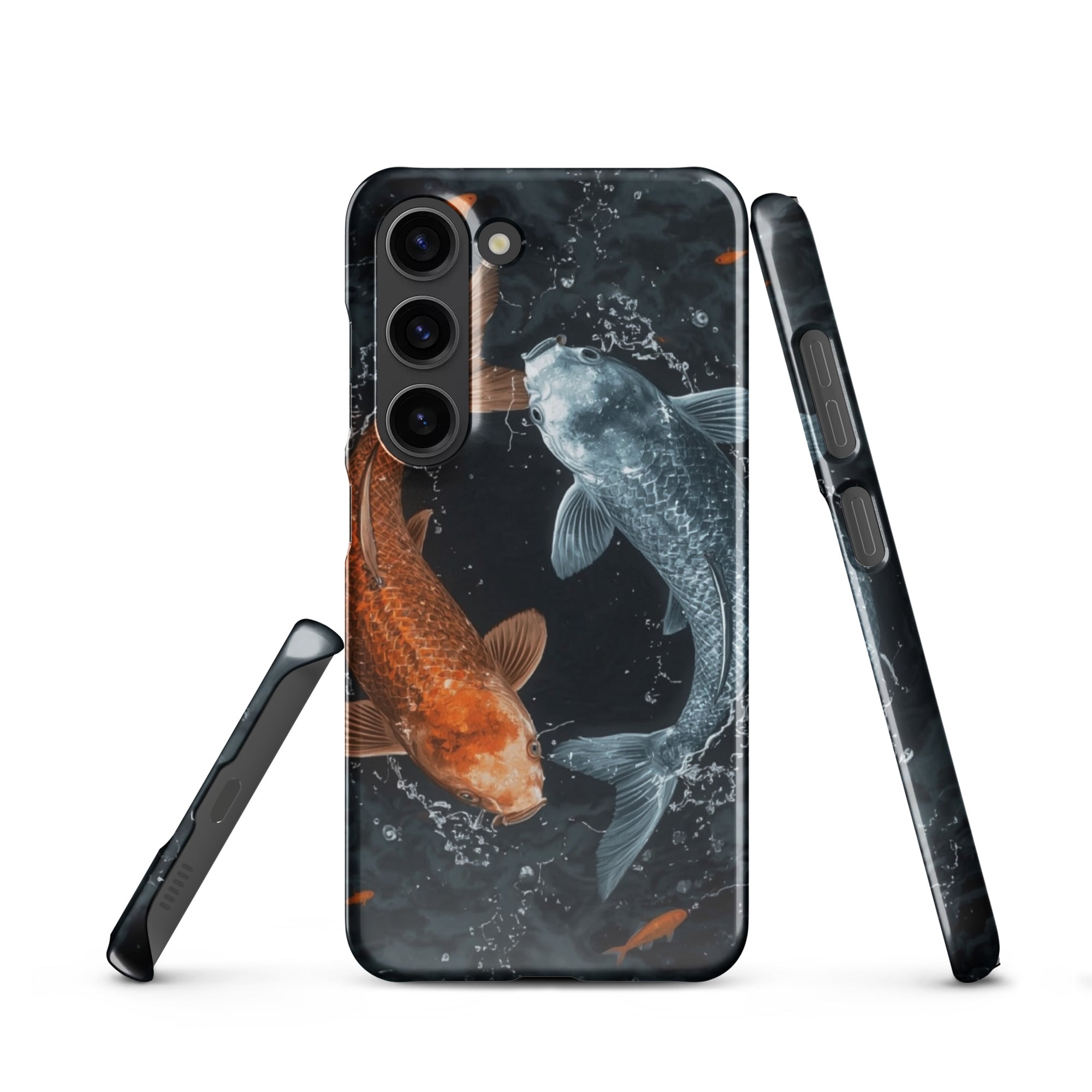 Foto di - Cover Resistente e Sottile Samsung - Compatibile con Ricarica Wireless - Pesci Ying e Yang-Smartphone-Biiply