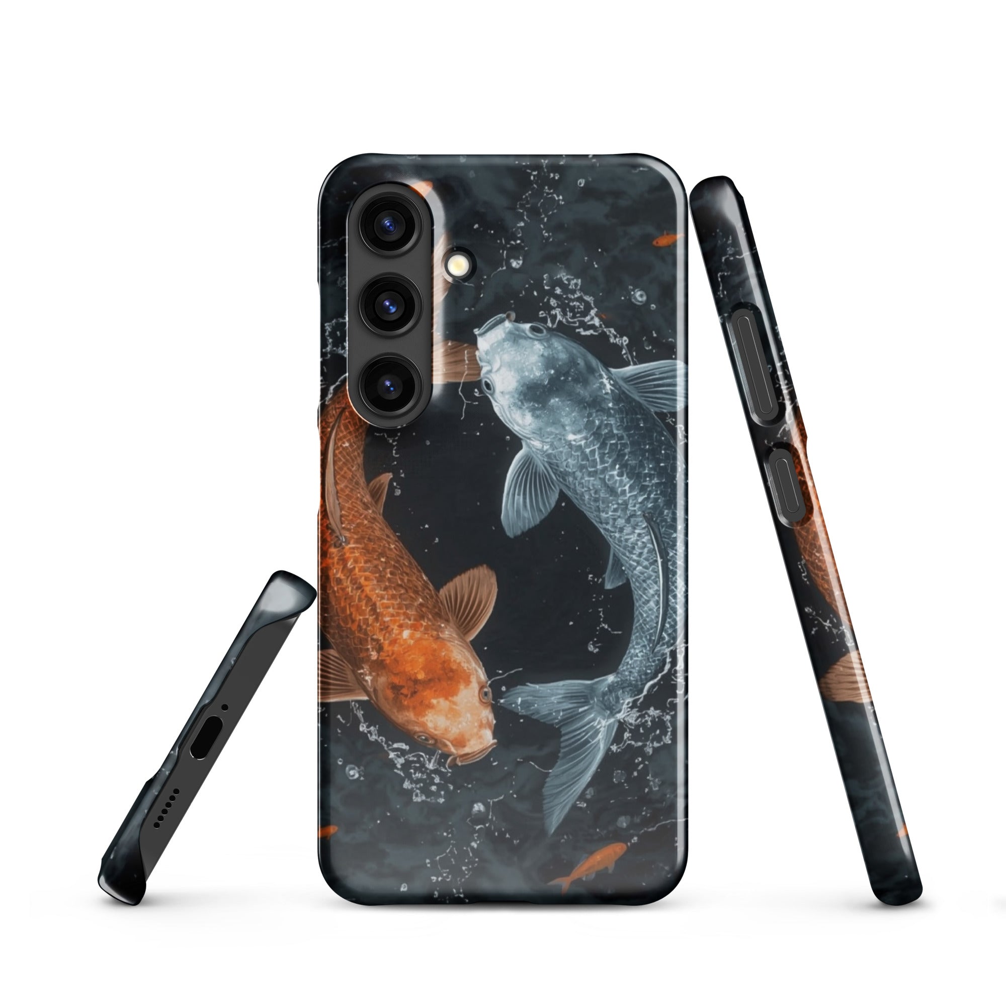 Foto di - Cover Resistente e Sottile Samsung - Compatibile con Ricarica Wireless - Pesci Ying e Yang-Smartphone-Biiply