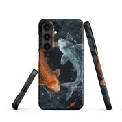 Foto di - Cover Resistente e Sottile Samsung - Compatibile con Ricarica Wireless - Pesci Ying e Yang-Smartphone-Biiply