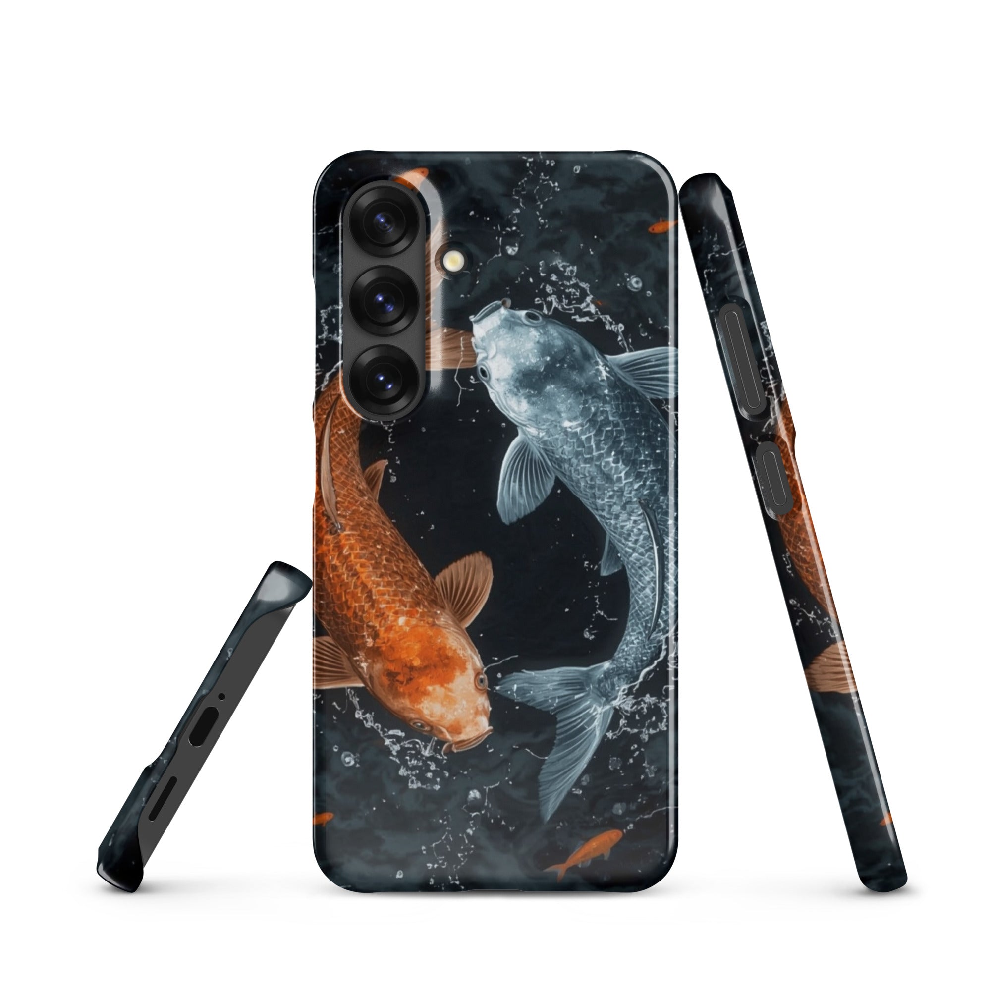 Foto di - Cover Resistente e Sottile Samsung - Compatibile con Ricarica Wireless - Pesci Ying e Yang-Smartphone-Biiply