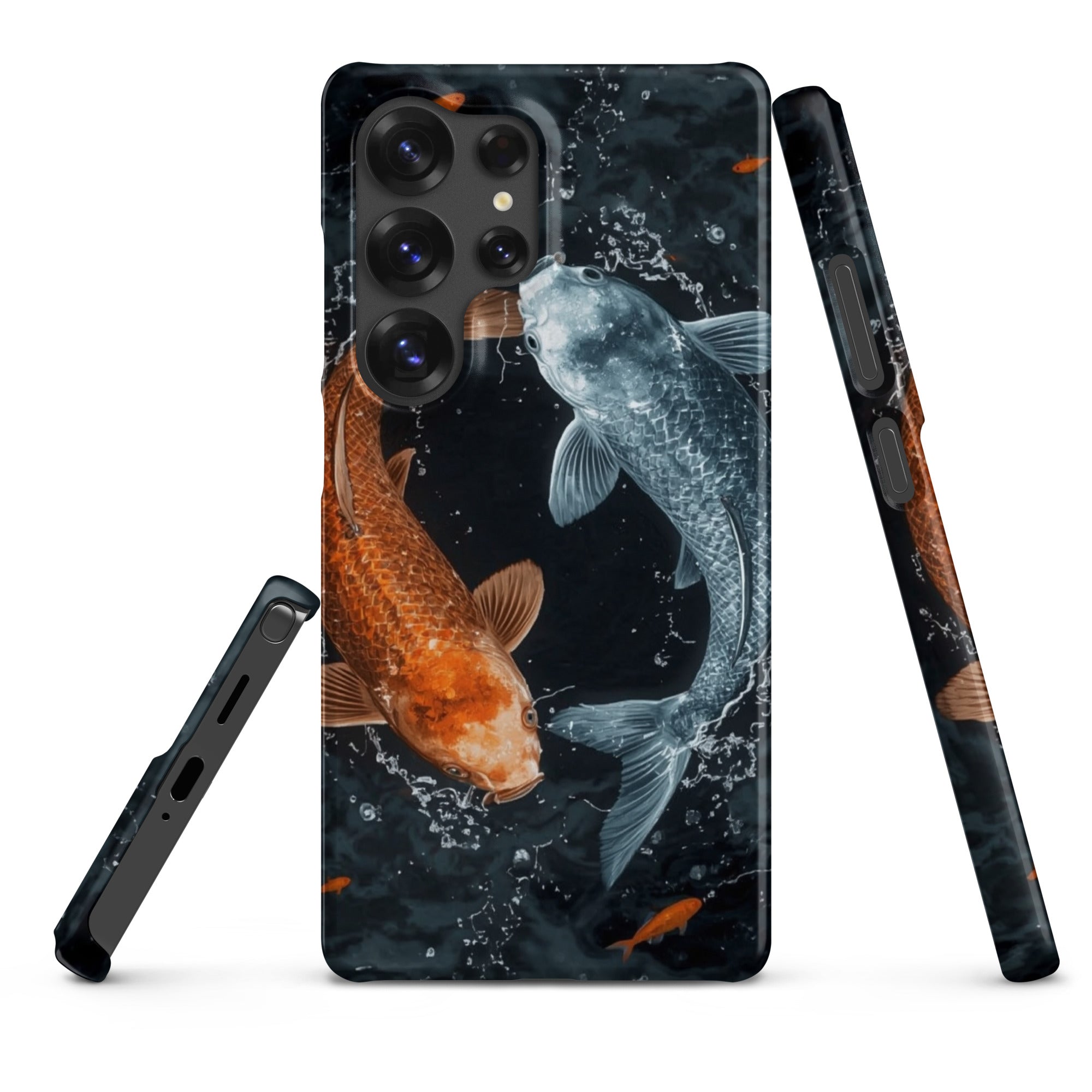 Foto di - Cover Resistente e Sottile Samsung - Compatibile con Ricarica Wireless - Pesci Ying e Yang-Smartphone-Biiply