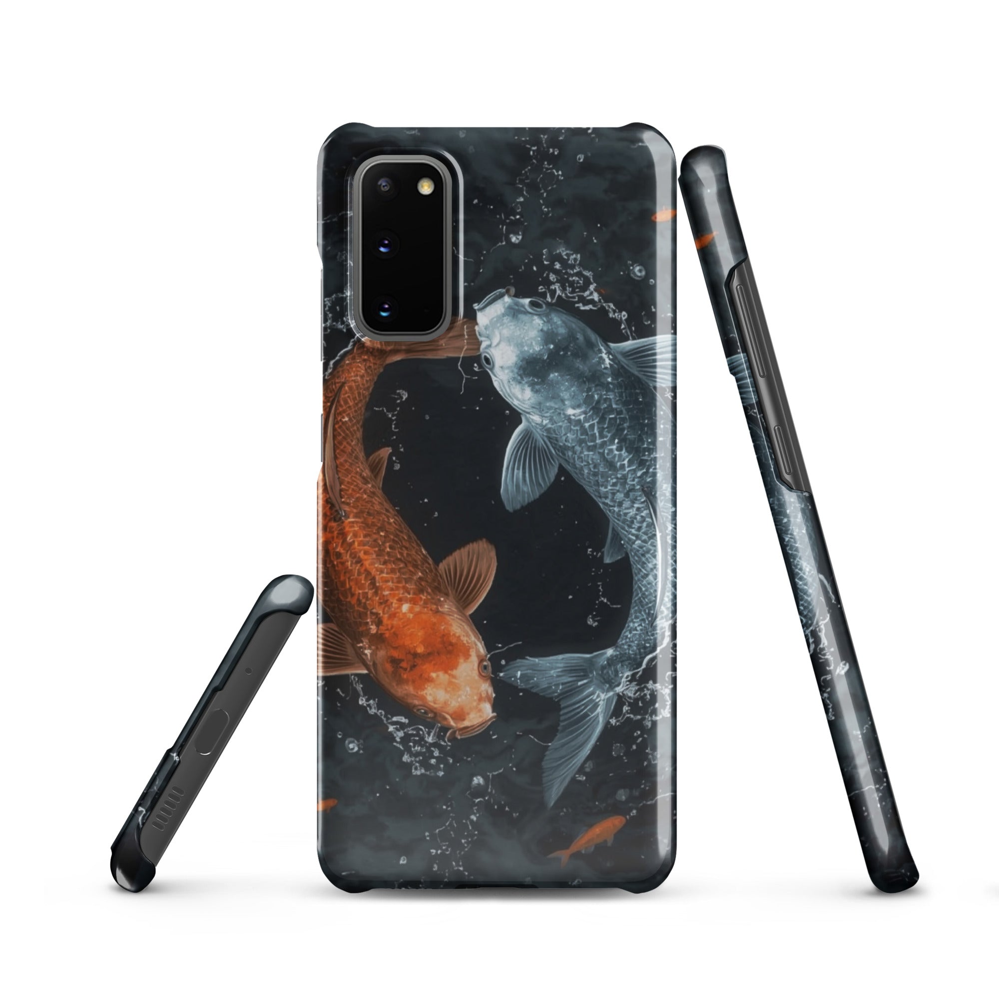 Foto di - Cover Resistente e Sottile Samsung - Compatibile con Ricarica Wireless - Pesci Ying e Yang-Smartphone-Biiply