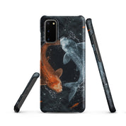 Foto di - Cover Resistente e Sottile Samsung - Compatibile con Ricarica Wireless - Pesci Ying e Yang-Smartphone-Biiply