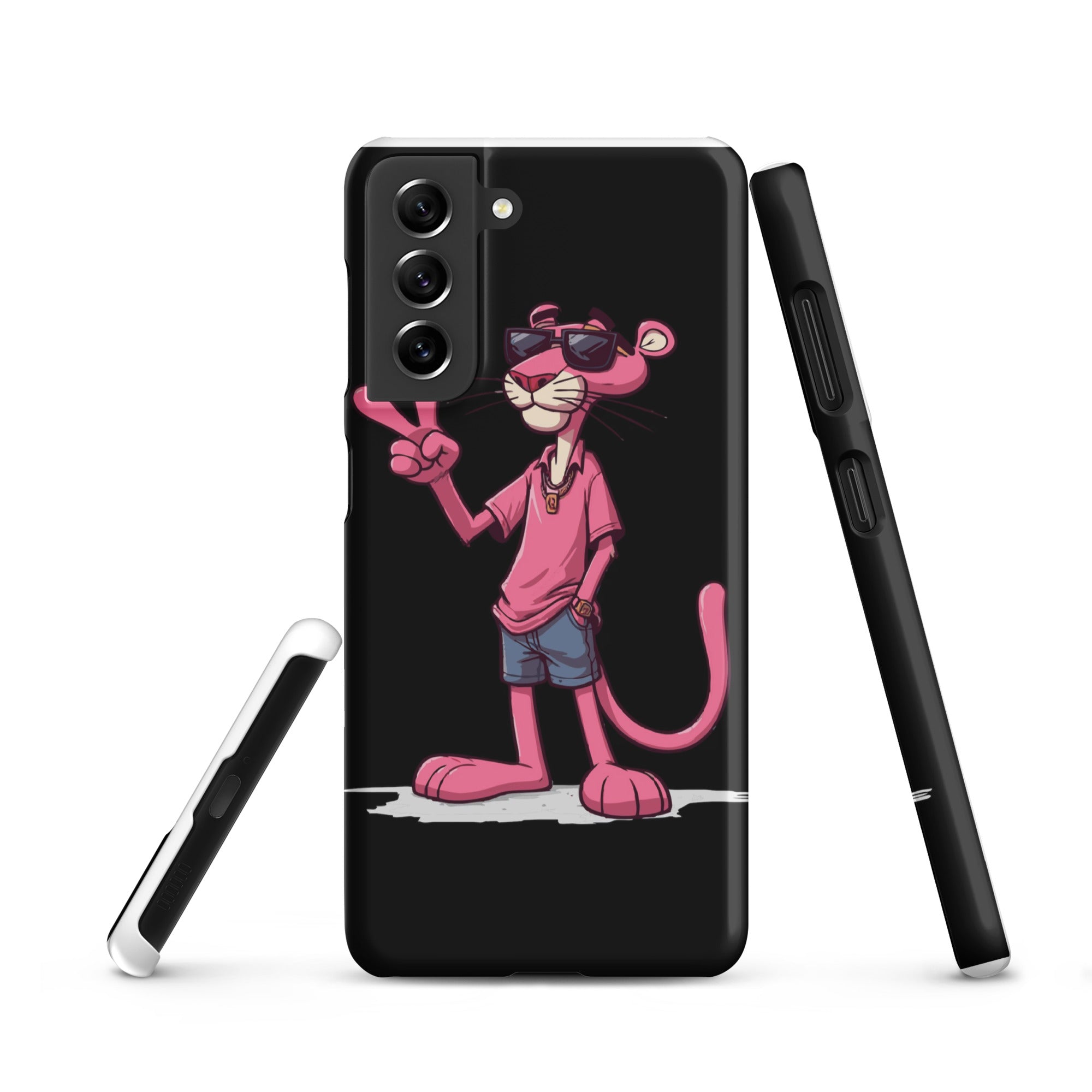 Foto di - Cover Resistente e Sottile Samsung - Compatibile con Ricarica Wireless - Pink Panter-Biiply