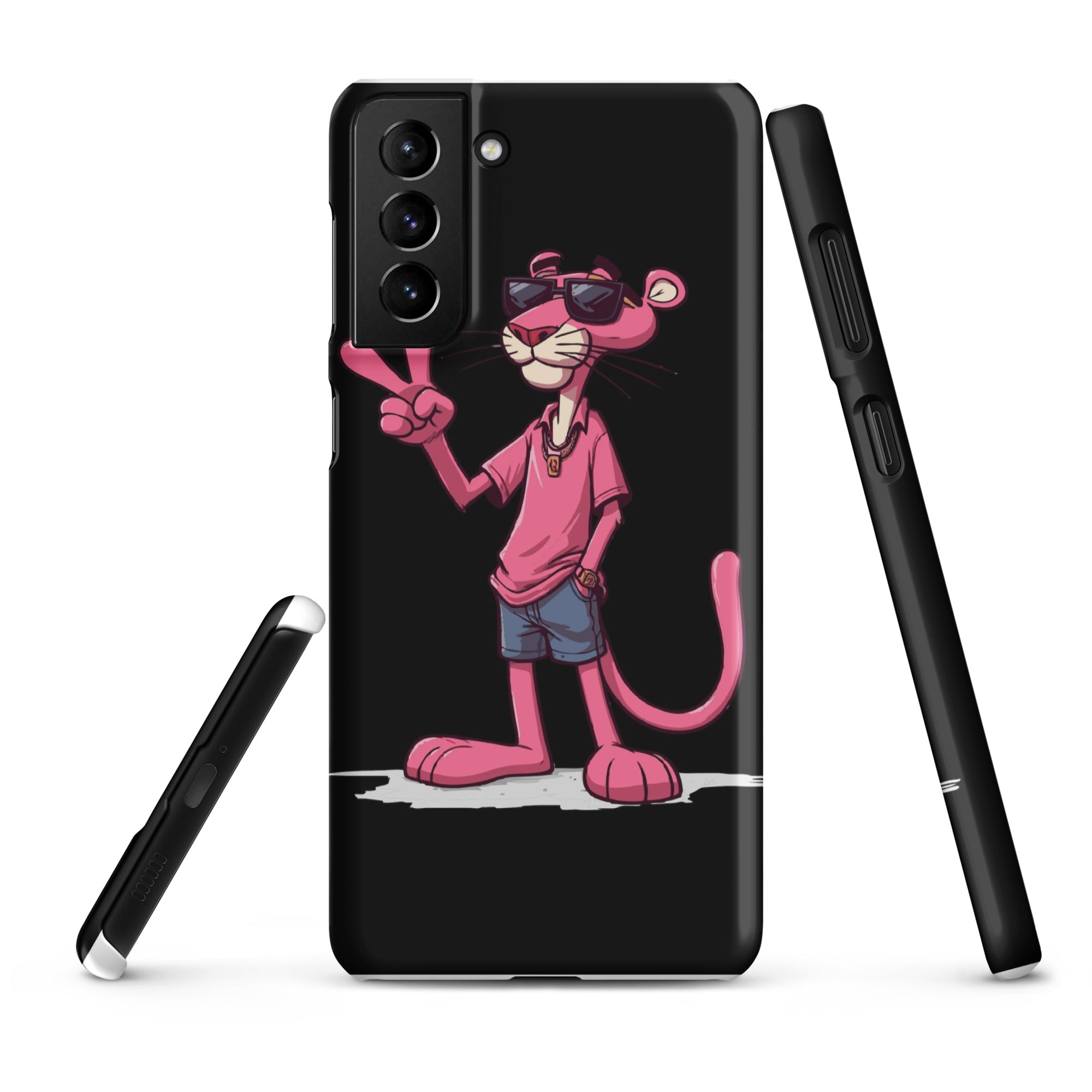 Foto di - Cover Resistente e Sottile Samsung - Compatibile con Ricarica Wireless - Pink Panter-Biiply