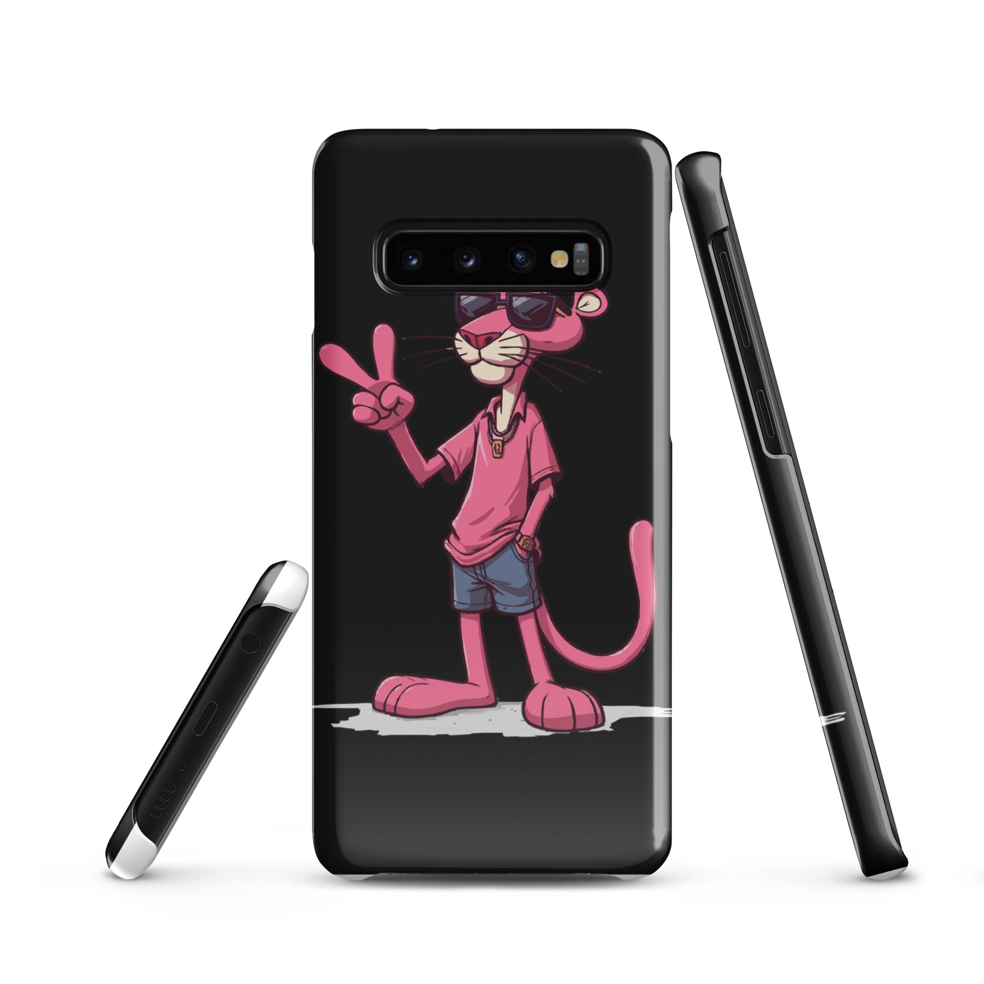 Foto di - Cover Resistente e Sottile Samsung - Compatibile con Ricarica Wireless - Pink Panter-Biiply