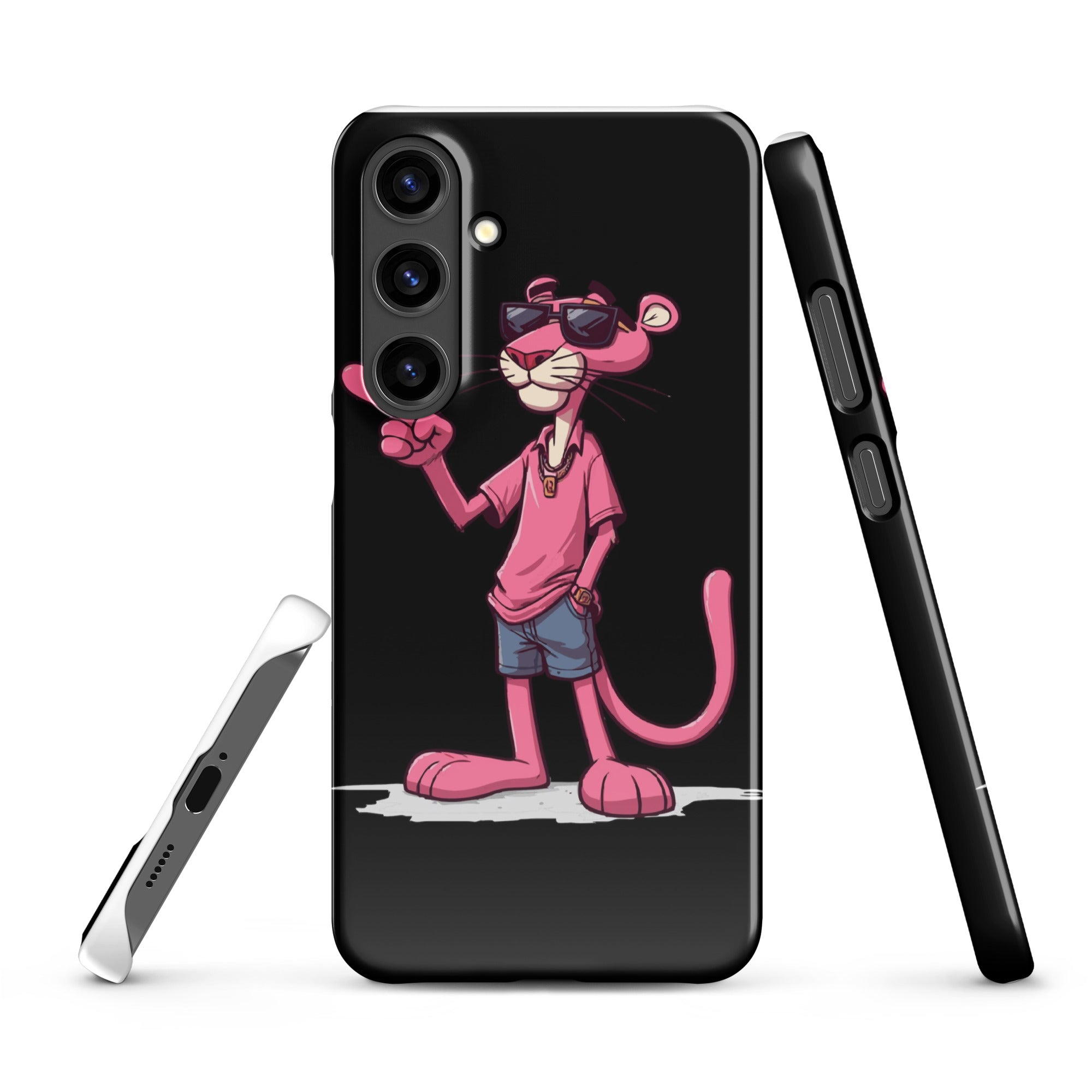 Foto di - Cover Resistente e Sottile Samsung - Compatibile con Ricarica Wireless - Pink Panter-Biiply