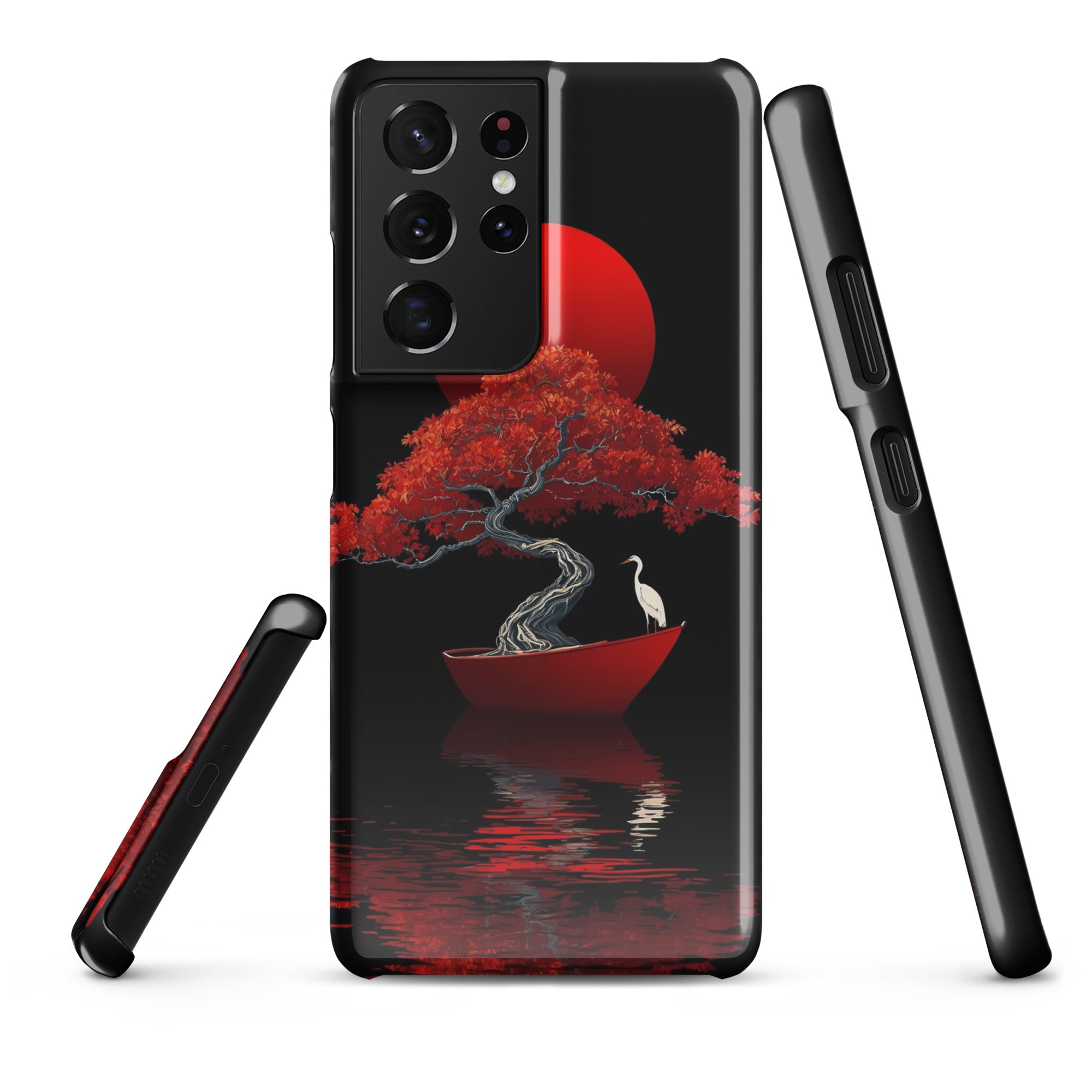 Foto di - Cover Resistente e Sottile Samsung - Compatibile con Ricarica Wireless - Red Moon Japan Style-Smartphone-Biiply