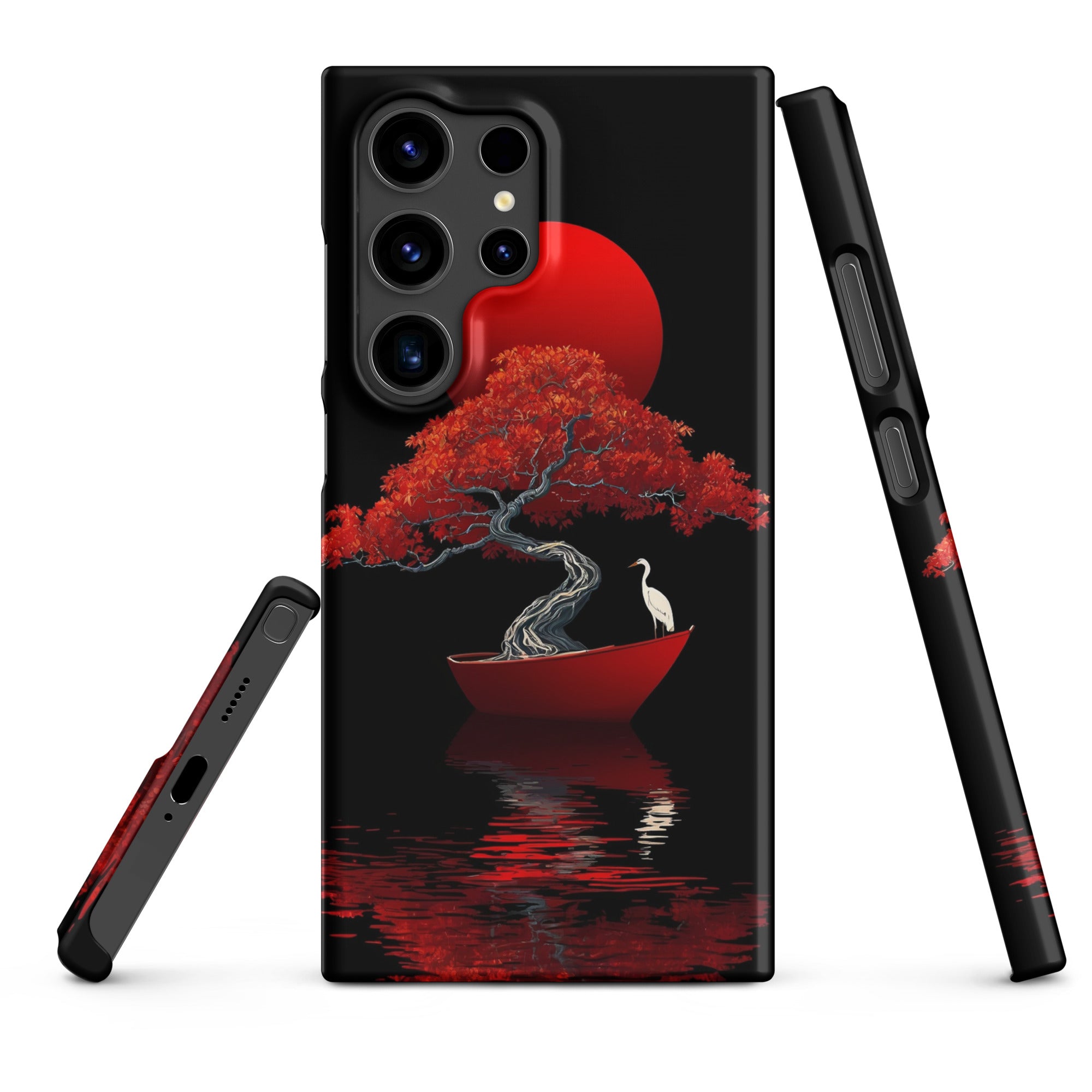 Foto di - Cover Resistente e Sottile Samsung - Compatibile con Ricarica Wireless - Red Moon Japan Style-Smartphone-Biiply