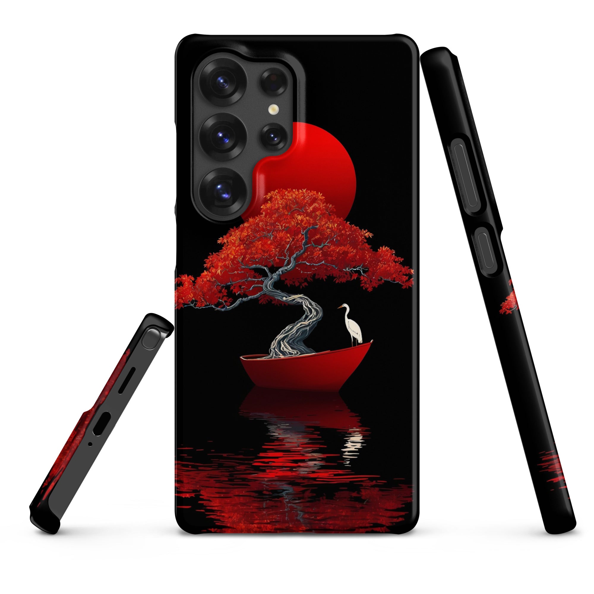 Foto di - Cover Resistente e Sottile Samsung - Compatibile con Ricarica Wireless - Red Moon Japan Style-Smartphone-Biiply
