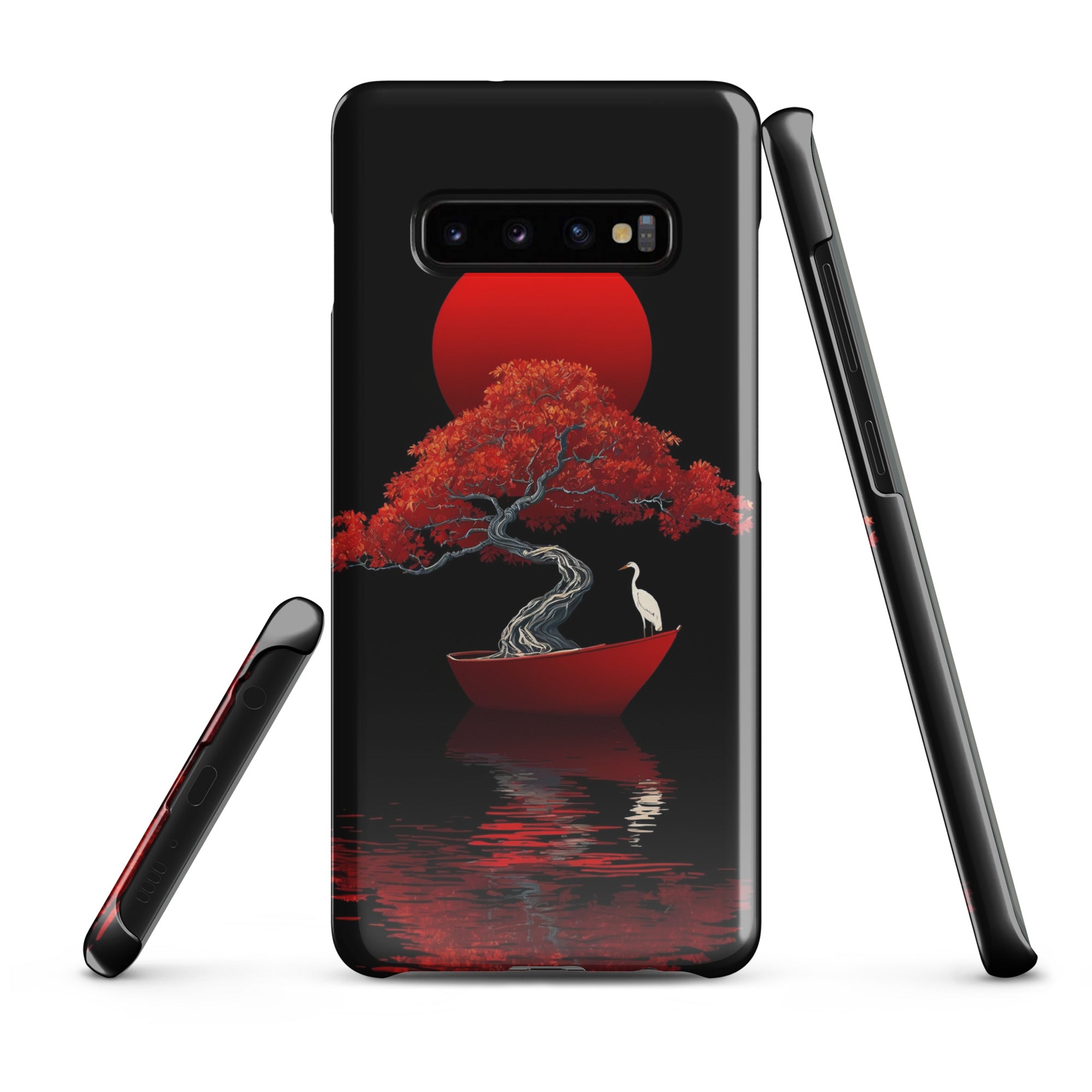 Foto di - Cover Resistente e Sottile Samsung - Compatibile con Ricarica Wireless - Red Moon Japan Style-Smartphone-Biiply