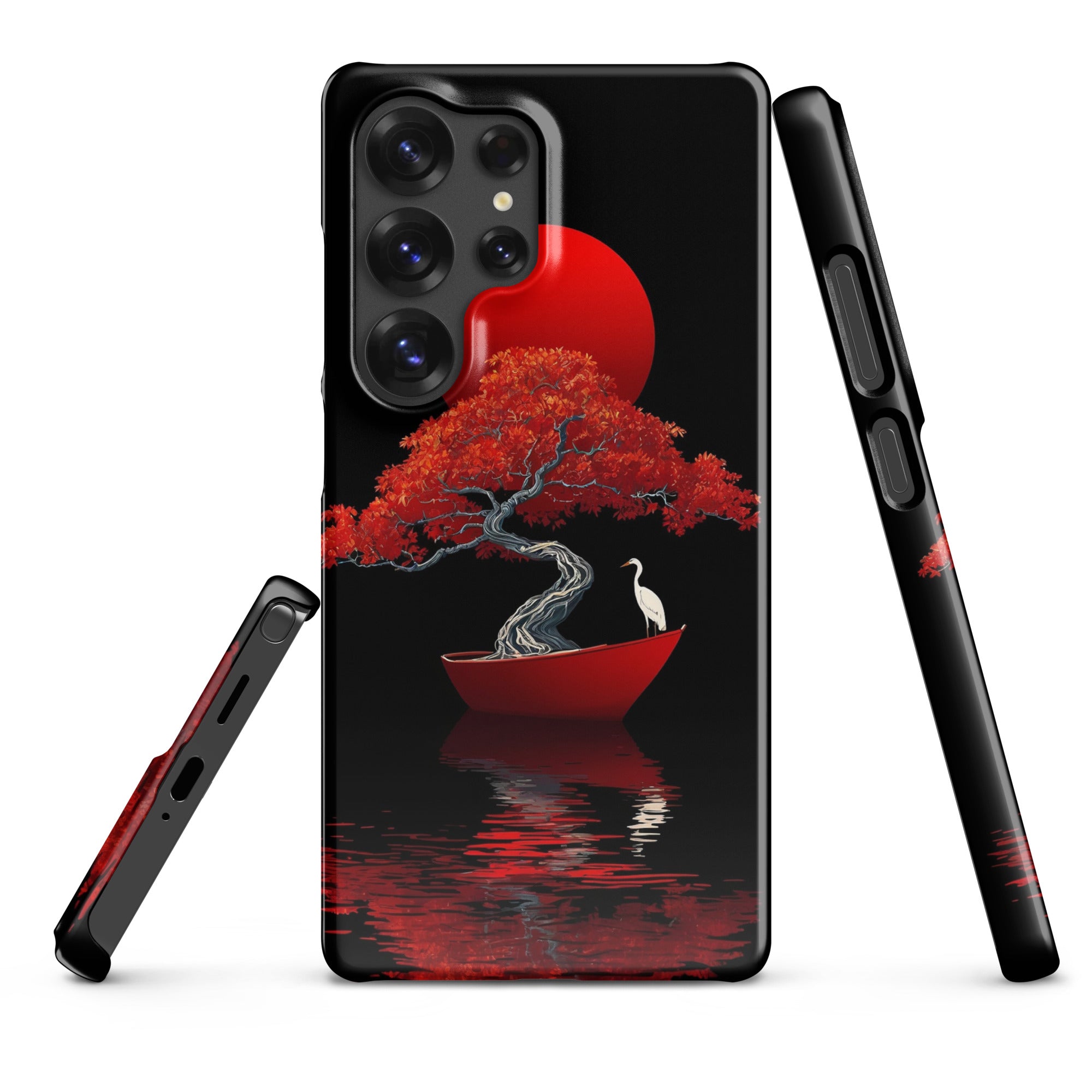 Foto di - Cover Resistente e Sottile Samsung - Compatibile con Ricarica Wireless - Red Moon Japan Style-Smartphone-Biiply