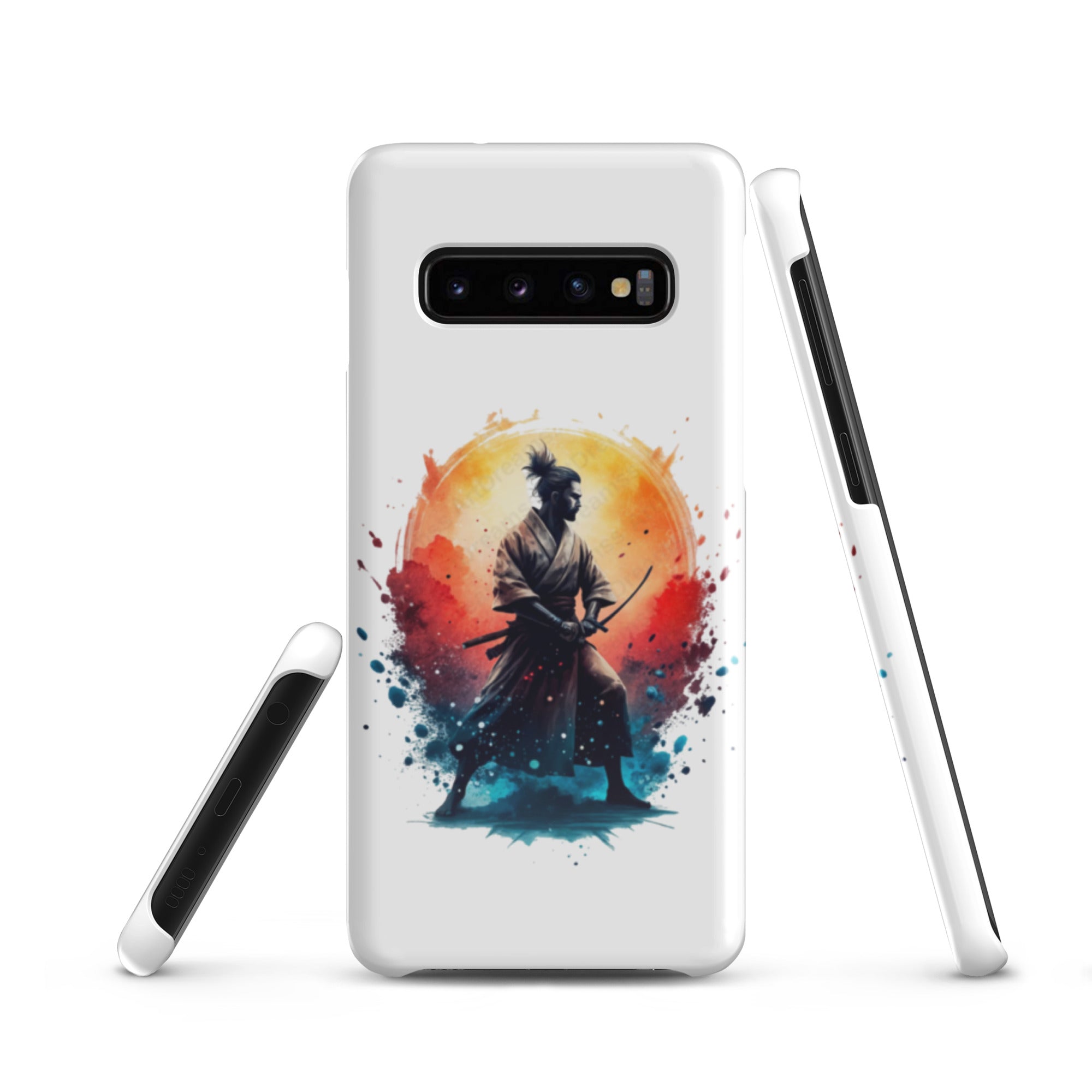 Foto di - Cover Resistente e Sottile Samsung - Compatibile con Ricarica Wireless - Samurai Giapponese-Smartphone-Biiply