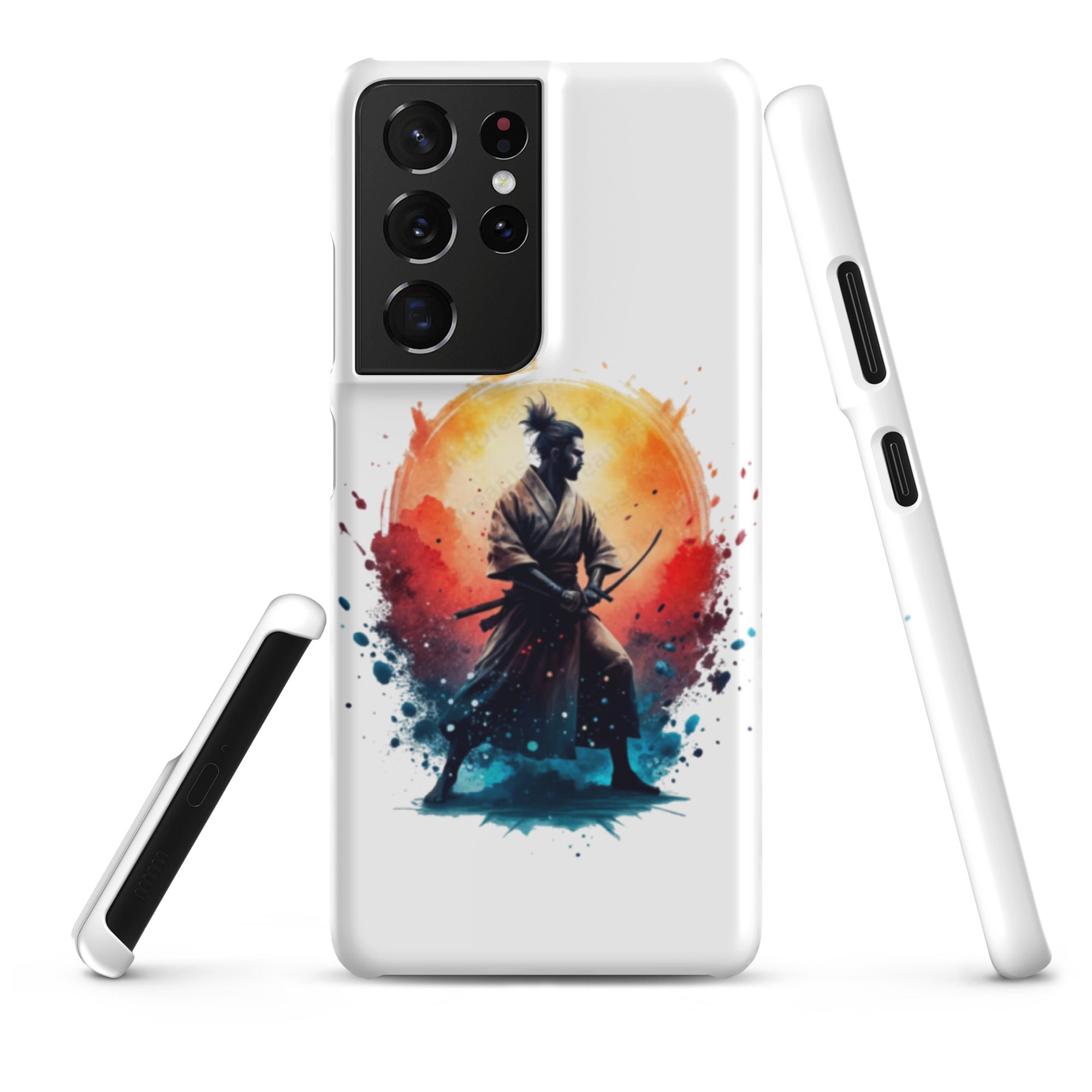 Foto di - Cover Resistente e Sottile Samsung - Compatibile con Ricarica Wireless - Samurai Giapponese-Smartphone-Biiply