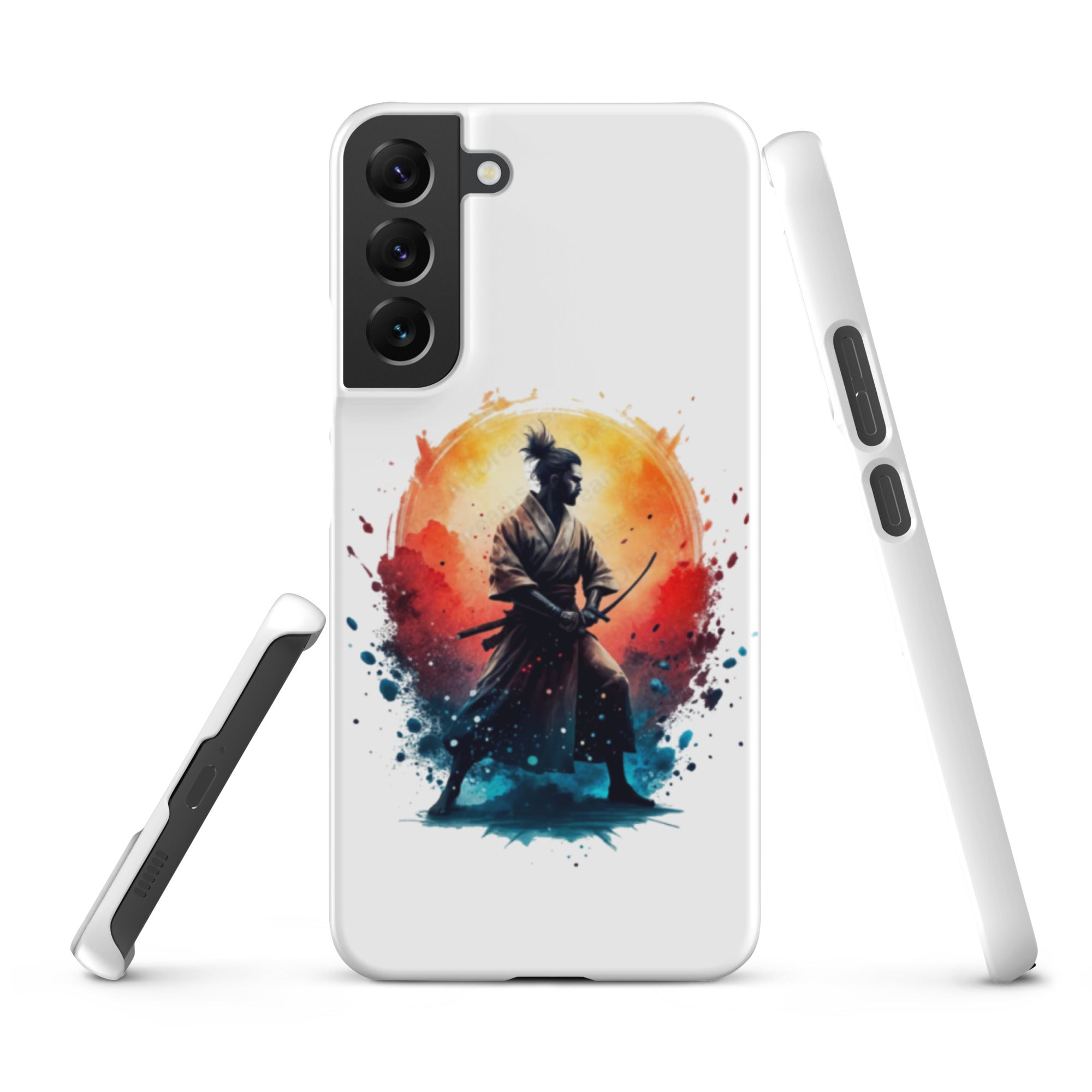 Foto di - Cover Resistente e Sottile Samsung - Compatibile con Ricarica Wireless - Samurai Giapponese-Smartphone-Biiply