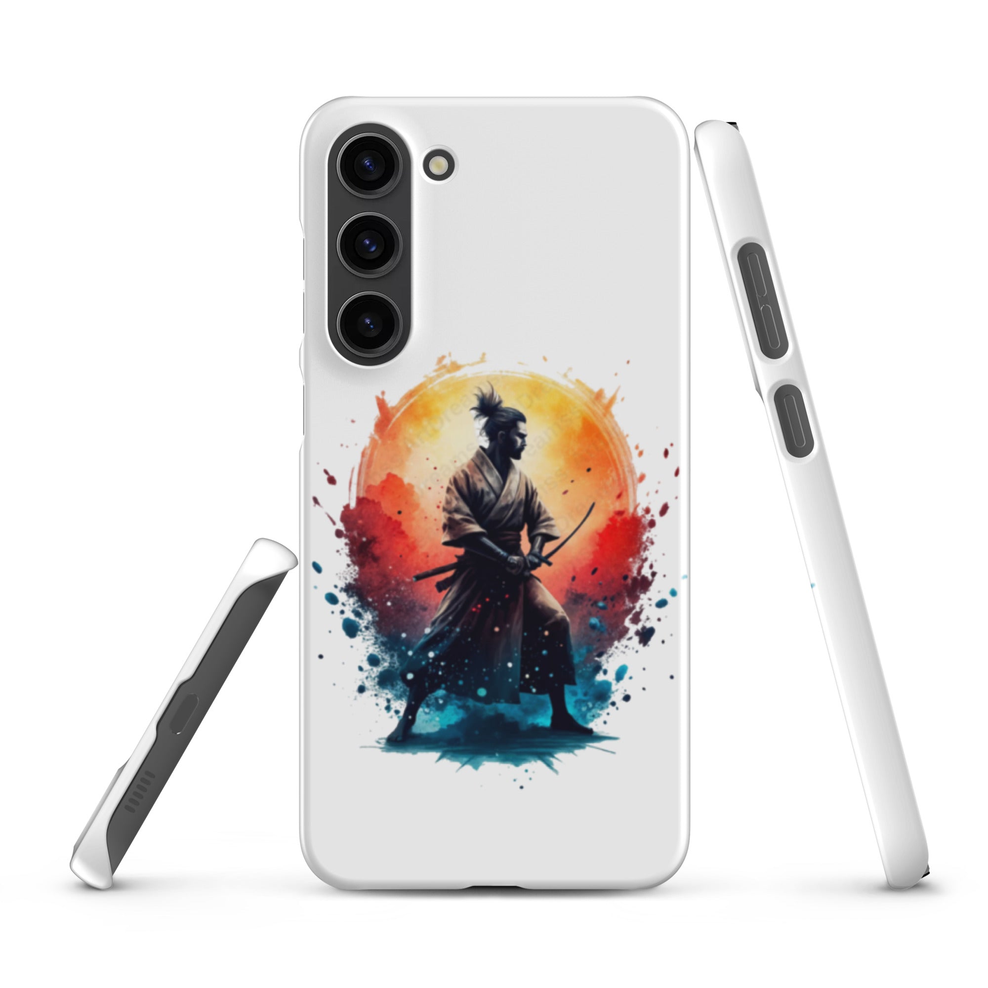 Foto di - Cover Resistente e Sottile Samsung - Compatibile con Ricarica Wireless - Samurai Giapponese-Smartphone-Biiply