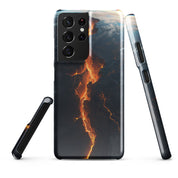 Foto di - Cover Resistente e Sottile Samsung - Compatibile con Ricarica Wireless - Spaccatura Pianeta Terra-Smartphone-Biiply