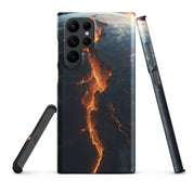 Foto di - Cover Resistente e Sottile Samsung - Compatibile con Ricarica Wireless - Spaccatura Pianeta Terra-Smartphone-Biiply