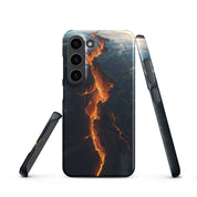 Foto di - Cover Resistente e Sottile Samsung - Compatibile con Ricarica Wireless - Spaccatura Pianeta Terra-Smartphone-Biiply