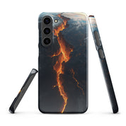 Foto di - Cover Resistente e Sottile Samsung - Compatibile con Ricarica Wireless - Spaccatura Pianeta Terra-Smartphone-Biiply