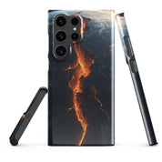 Foto di - Cover Resistente e Sottile Samsung - Compatibile con Ricarica Wireless - Spaccatura Pianeta Terra-Smartphone-Biiply