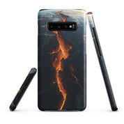 Foto di - Cover Resistente e Sottile Samsung - Compatibile con Ricarica Wireless - Spaccatura Pianeta Terra-Smartphone-Biiply