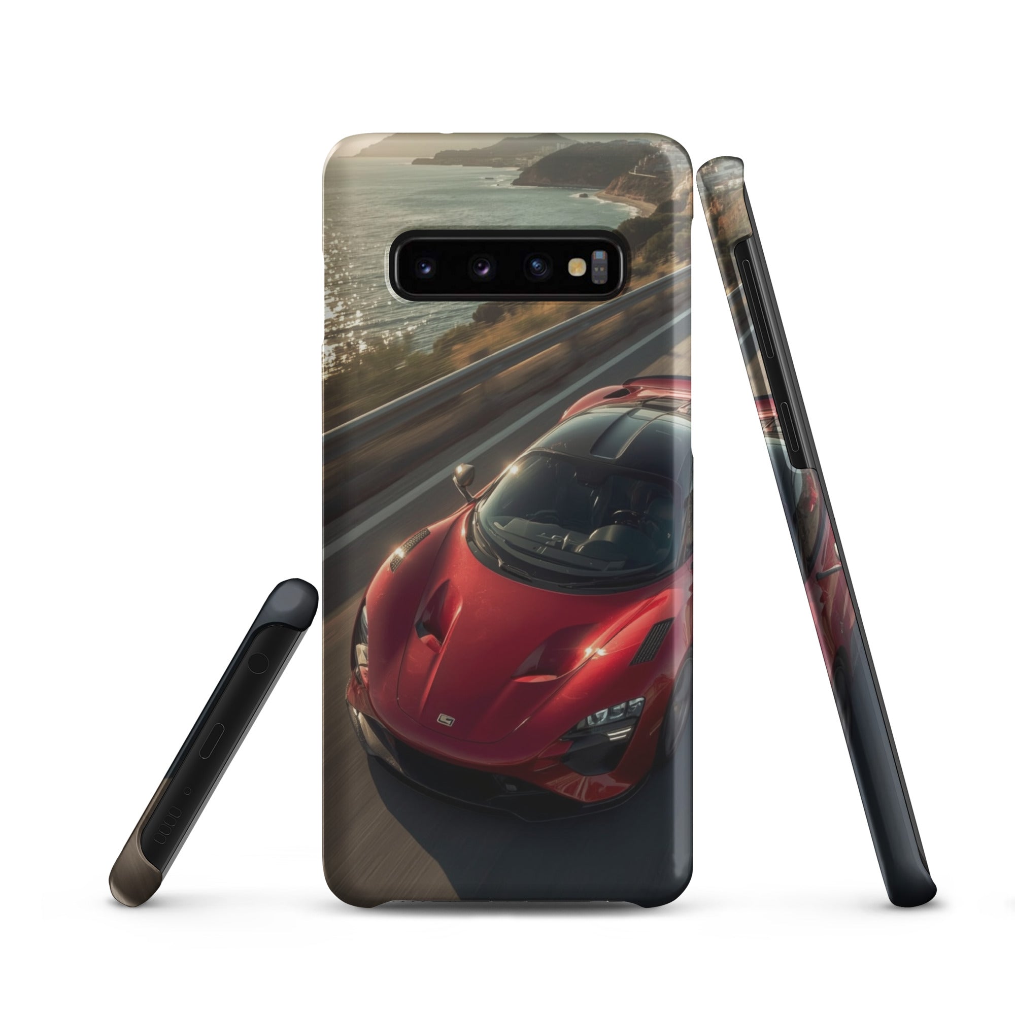 Foto di - Cover Resistente e Sottile Samsung - Compatibile con Ricarica Wireless - Supercar Rossa-Smartphone-Biiply