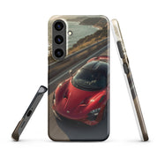 Foto di - Cover Resistente e Sottile Samsung - Compatibile con Ricarica Wireless - Supercar Rossa-Smartphone-Biiply