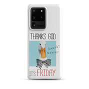 Foto di - Cover Resistente e Sottile Samsung - Compatibile con Ricarica Wireless - Thanks God It's FRIDAY-Smartphone-Biiply