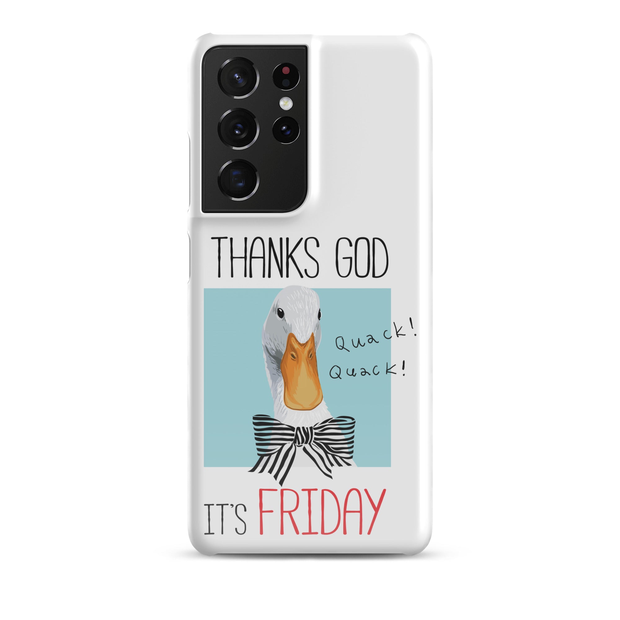 Foto di - Cover Resistente e Sottile Samsung - Compatibile con Ricarica Wireless - Thanks God It's FRIDAY-Smartphone-Biiply