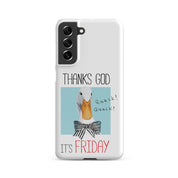 Foto di - Cover Resistente e Sottile Samsung - Compatibile con Ricarica Wireless - Thanks God It's FRIDAY-Smartphone-Biiply