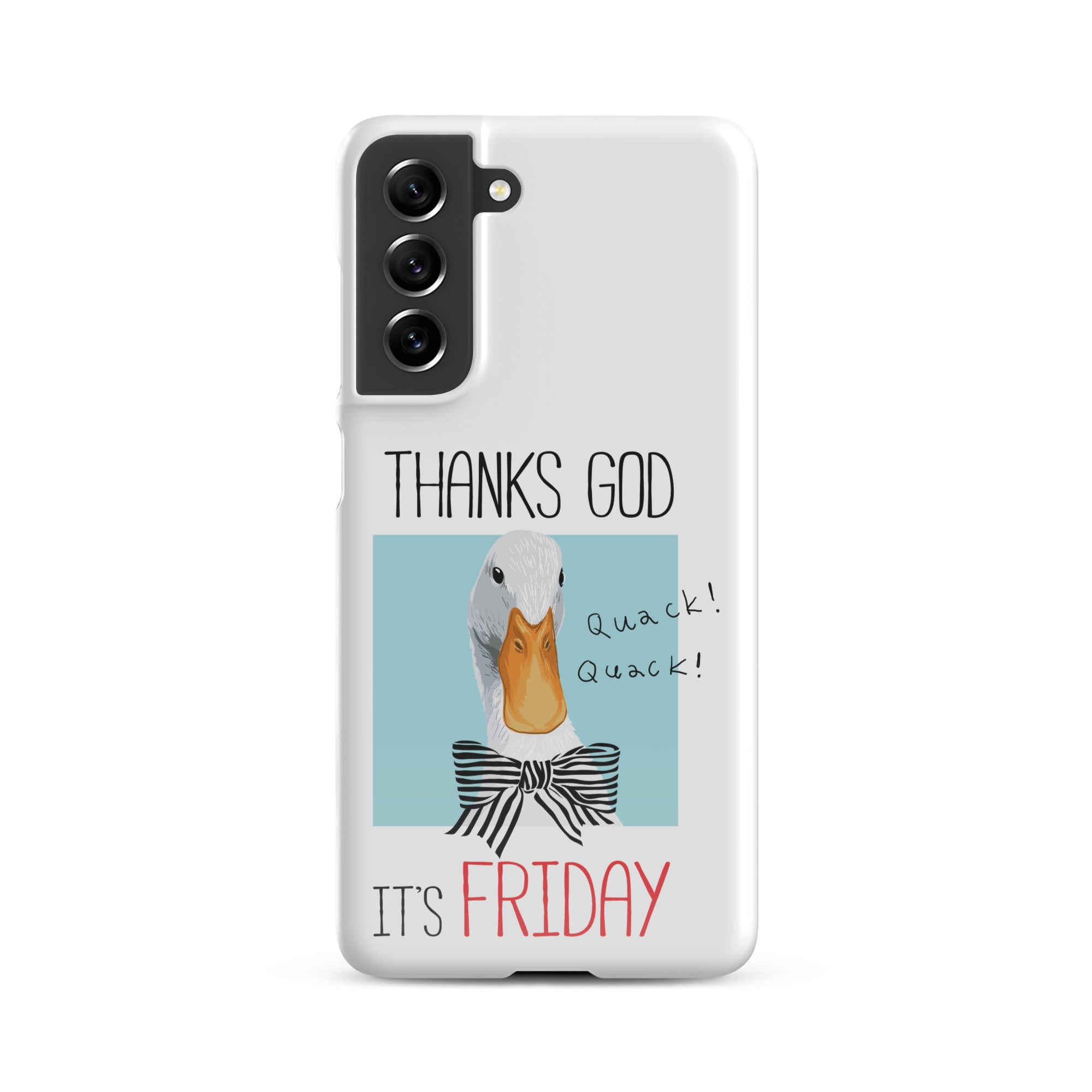 Foto di - Cover Resistente e Sottile Samsung - Compatibile con Ricarica Wireless - Thanks God It's FRIDAY-Smartphone-Biiply