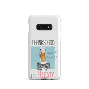 Foto di - Cover Resistente e Sottile Samsung - Compatibile con Ricarica Wireless - Thanks God It's FRIDAY-Smartphone-Biiply