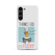 Foto di - Cover Resistente e Sottile Samsung - Compatibile con Ricarica Wireless - Thanks God It's FRIDAY-Smartphone-Biiply