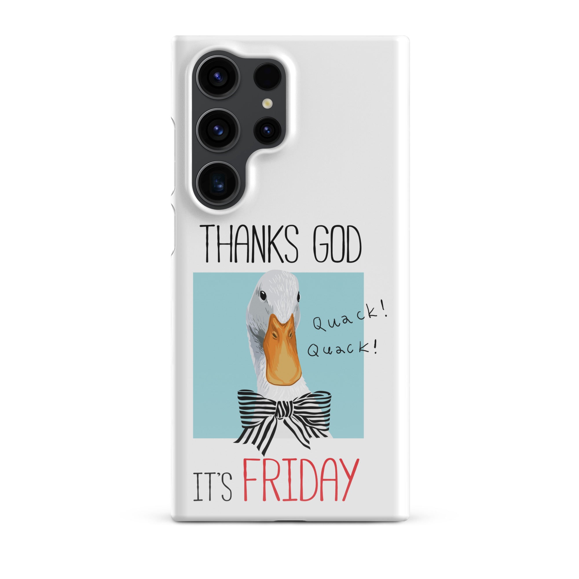 Foto di - Cover Resistente e Sottile Samsung - Compatibile con Ricarica Wireless - Thanks God It's FRIDAY-Smartphone-Biiply