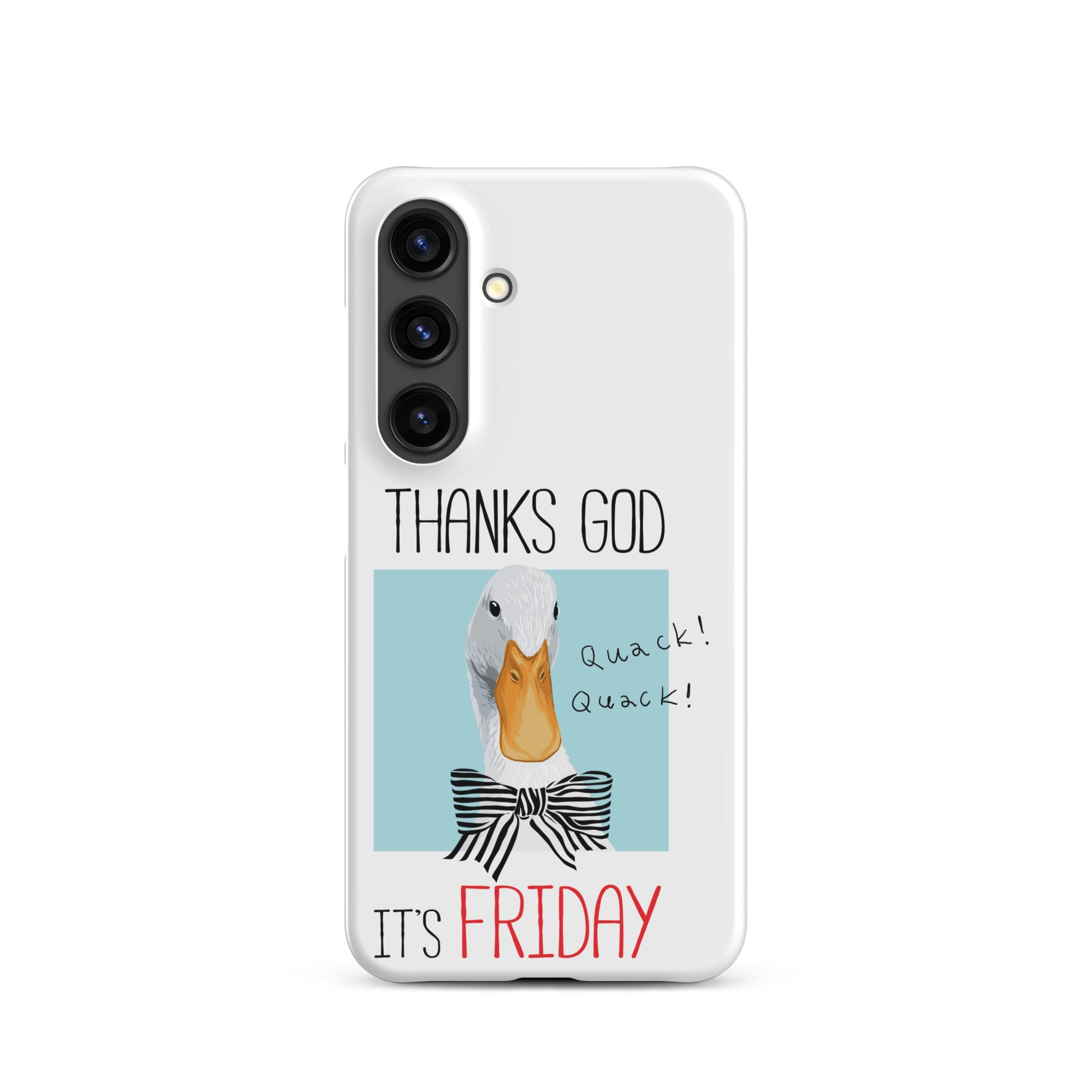 Foto di - Cover Resistente e Sottile Samsung - Compatibile con Ricarica Wireless - Thanks God It's FRIDAY-Smartphone-Biiply