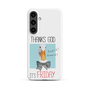 Foto di - Cover Resistente e Sottile Samsung - Compatibile con Ricarica Wireless - Thanks God It's FRIDAY-Smartphone-Biiply