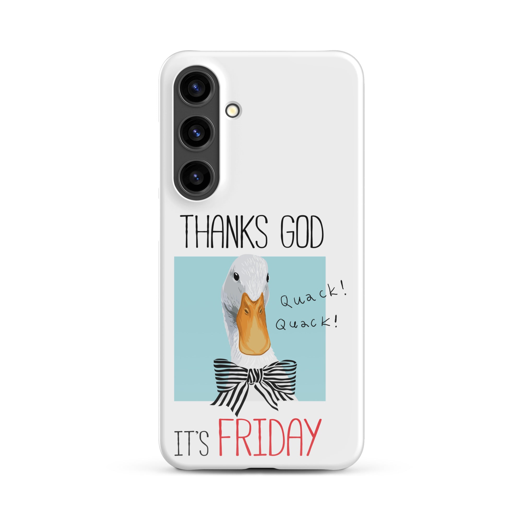 Foto di - Cover Resistente e Sottile Samsung - Compatibile con Ricarica Wireless - Thanks God It's FRIDAY-Smartphone-Biiply