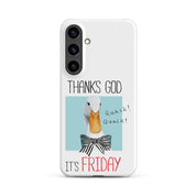 Foto di - Cover Resistente e Sottile Samsung - Compatibile con Ricarica Wireless - Thanks God It's FRIDAY-Smartphone-Biiply