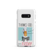 Foto di - Cover Resistente e Sottile Samsung - Compatibile con Ricarica Wireless - Thanks God It's FRIDAY-Smartphone-Biiply