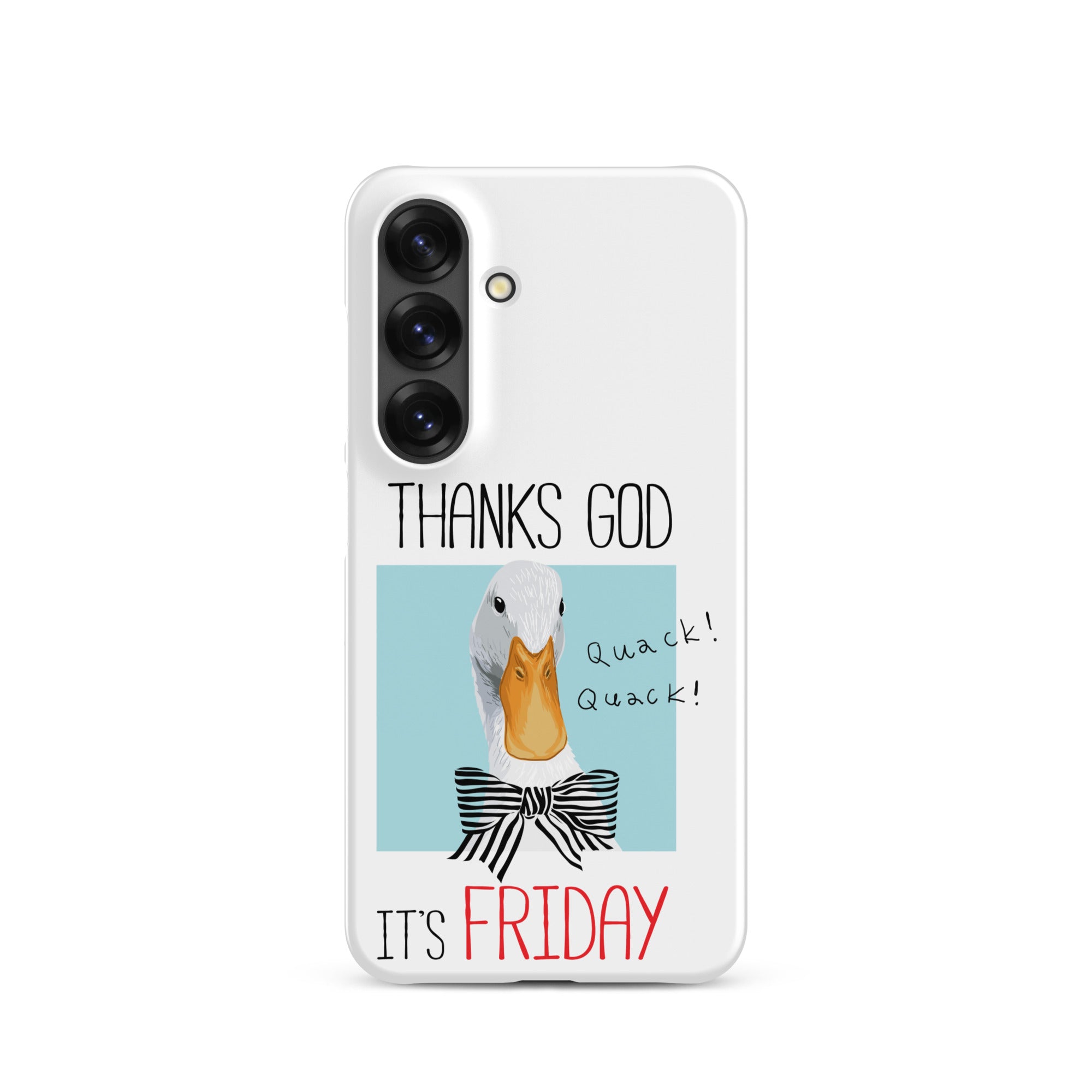 Foto di - Cover Resistente e Sottile Samsung - Compatibile con Ricarica Wireless - Thanks God It's FRIDAY-Smartphone-Biiply