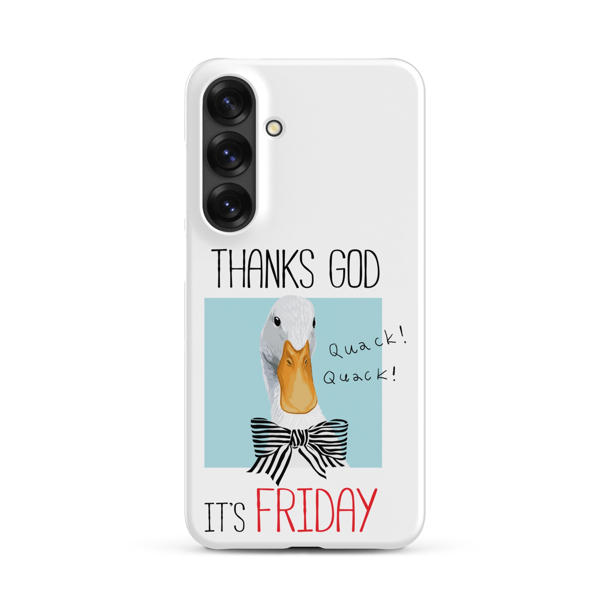 Foto di - Cover Resistente e Sottile Samsung - Compatibile con Ricarica Wireless - Thanks God It's FRIDAY-Smartphone-Biiply