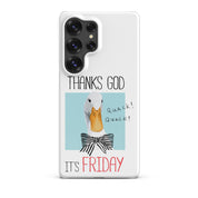 Foto di - Cover Resistente e Sottile Samsung - Compatibile con Ricarica Wireless - Thanks God It's FRIDAY-Smartphone-Biiply
