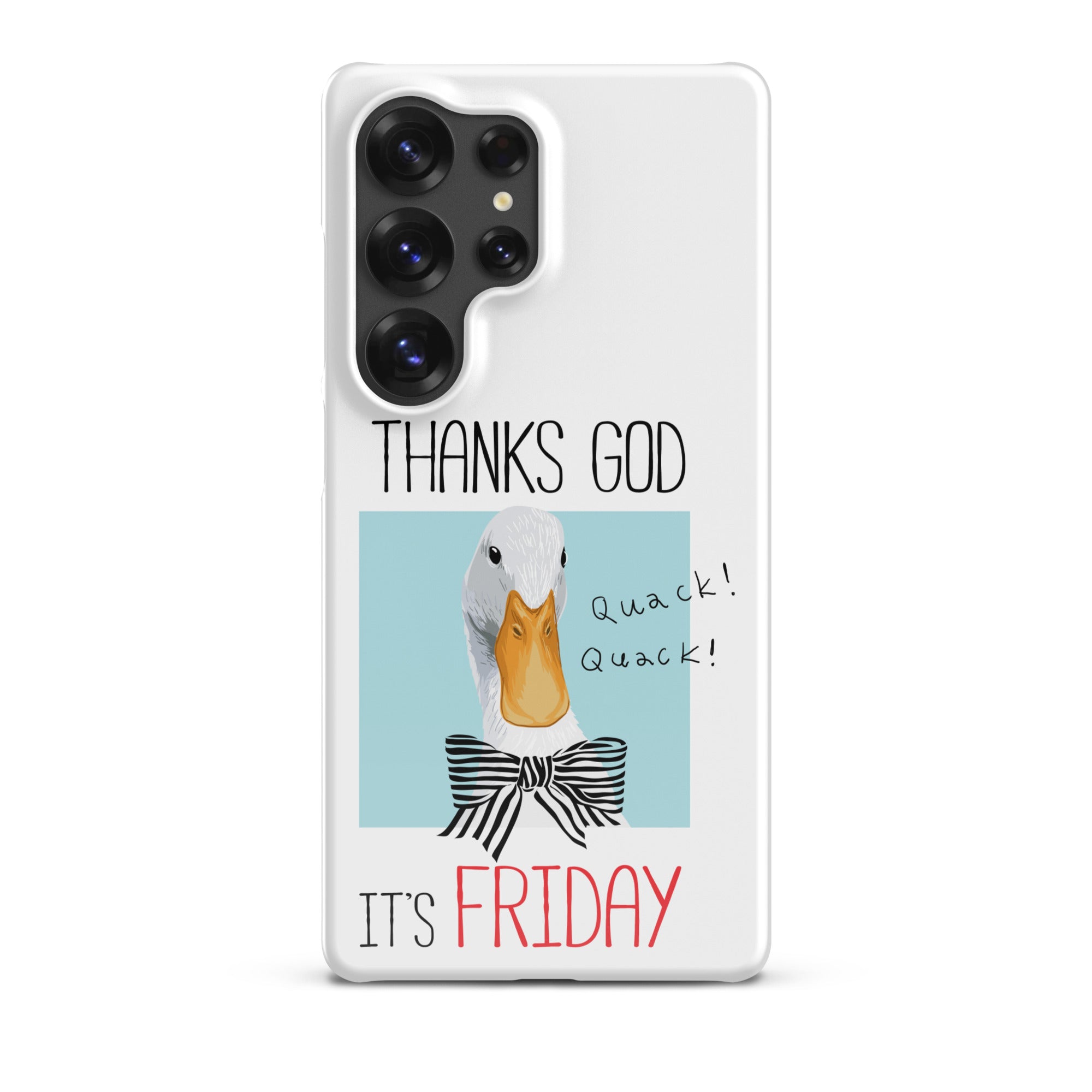 Foto di - Cover Resistente e Sottile Samsung - Compatibile con Ricarica Wireless - Thanks God It's FRIDAY-Smartphone-Biiply