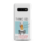 Foto di - Cover Resistente e Sottile Samsung - Compatibile con Ricarica Wireless - Thanks God It's FRIDAY-Smartphone-Biiply