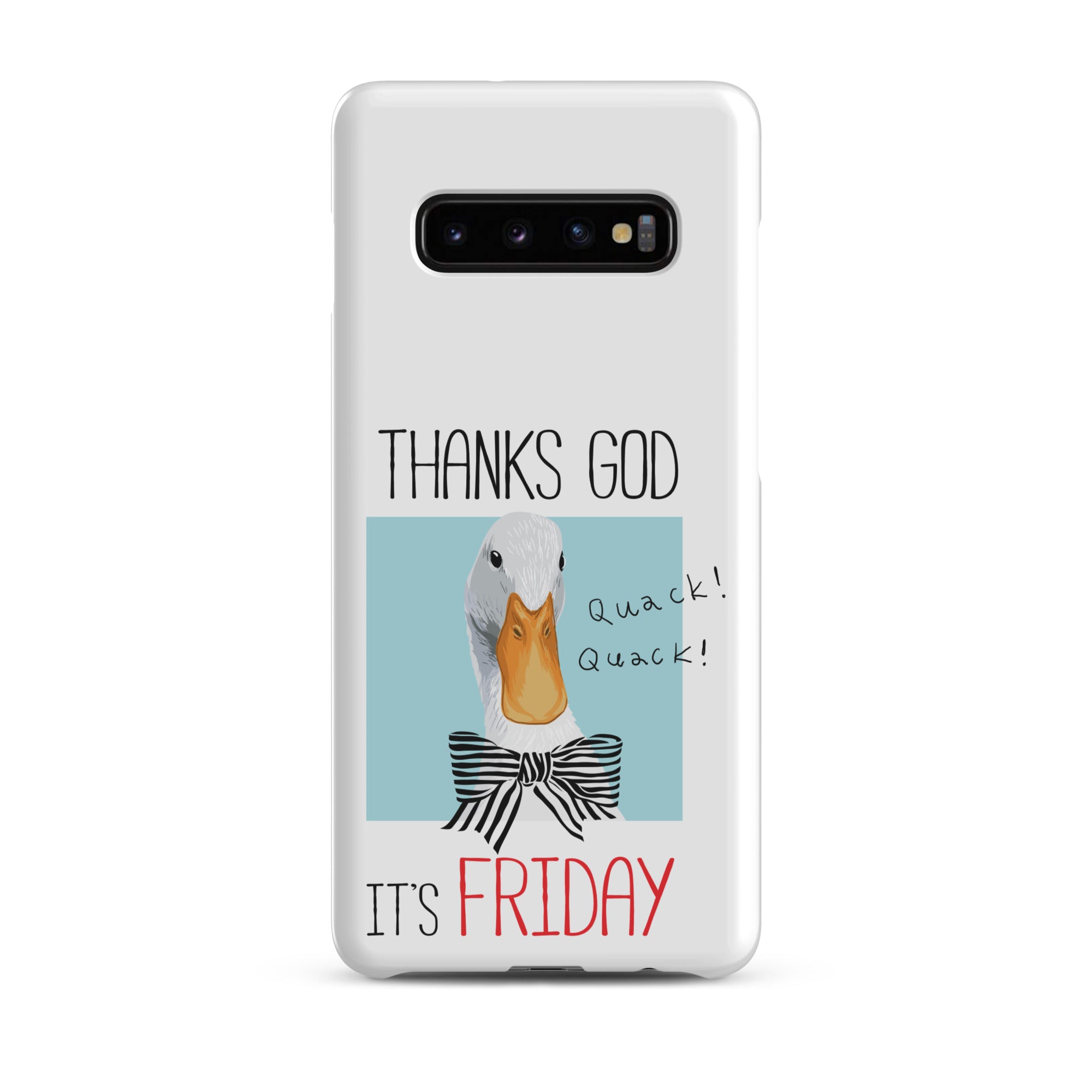 Foto di - Cover Resistente e Sottile Samsung - Compatibile con Ricarica Wireless - Thanks God It's FRIDAY-Smartphone-Biiply