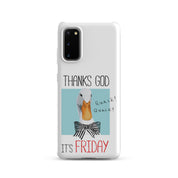 Foto di - Cover Resistente e Sottile Samsung - Compatibile con Ricarica Wireless - Thanks God It's FRIDAY-Smartphone-Biiply